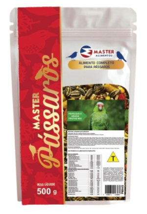 papagaio e arara frutas master alimentos